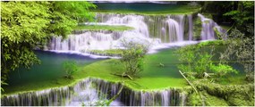 Obrázok - Vodopády Huay Mae Khamin, Kanchanaburi, Thajsko (120x50 cm)