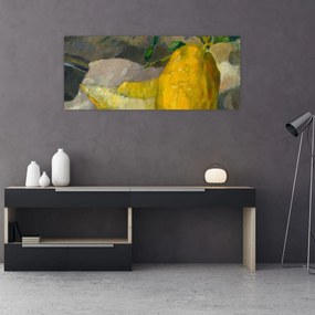 Obraz - French 19th Century, Melon and Lemon, reprodukcia (120x50 cm)