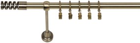 Dekodum Garniža Jewel 19 mm starožitné zlato jednoduchá Dĺžka (cm): 140, Typ krúžkov: Klasické krúžky s žabkou
