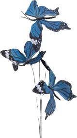 Dekoračná vetvička s modrými motýlikami Butterfly - 10*10*65 cm