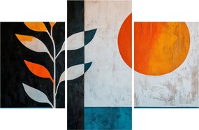 Obraz - Abstrakcia rastliny a slnka (90x60 cm)