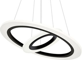 Závesné LED svietidlo Cosmo, 2x LED 36w, b/w