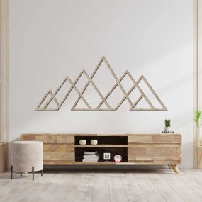 Drevený nástenný obraz geometrické hory | APALATU: HDF - Javor 70 x 31 cm 4559-102097 HDF0512