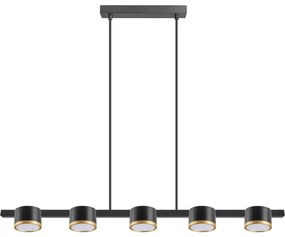 LED Luster na lanku MIRELLA 5xGX53/6W/230V čierna