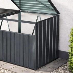 Prístrešok na 3 smetné koše BestBerg BBTS-MK3 / 1,9 m² / 240 × 80 × 122 cm / antracitová