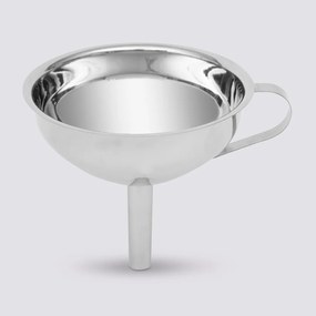 Kovový lievik so sitkom Chrome, (fi) 13 cm