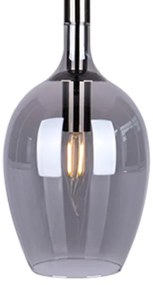 Luster na lanku TANGO 3xE14/40W/230V čierna