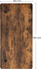 Nastaviteľný písací stôl  60 x 120 cm VASAGLE LSD011B01