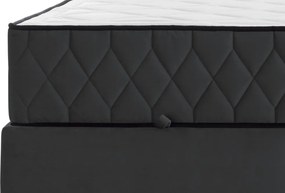 Posteľ Reve 180x200 cm, grafitovo šedá