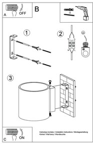 Sollux SL.0490 - Nástenné svietidlo ORBIS 1xG9/40W/230V drevo