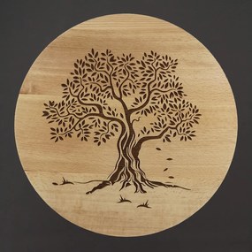 AMADEA Drevená servírovacia doštička - podnos strom, masívne drevo, 35 cm