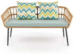 ZÁHRADNÉ RATANOVÉ KRESLO / POHOVKA 2 MIESTNÁ ZUNA FAREBNÁ