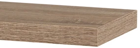 Autronic - Polička nástenná 60 cm, MDF, 3D dekor dub sonoma, baleno v ochranej fólii - P-001 SON1