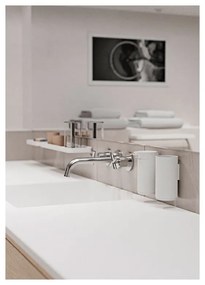 Biely závesný pohárik na zubné kefky Zone Rim