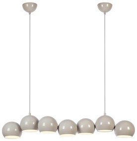 Markslöjd 108914 - Závesný luster na lanku CUPOLO 7xE14/40W/230V sivá