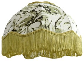 Látkové tienidlo s dizajnom listov s bielym interiérom 45/15/21,5 - Heritage