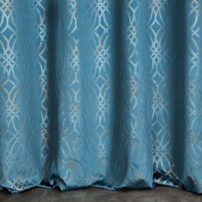Hotová záclona ARETA 140x250 CM modrá