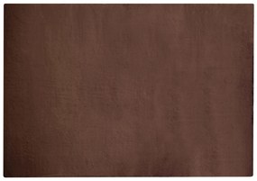 Koberec z umelej zajačej kožušiny 160 x 230 cm hnedý MIRPUR Beliani