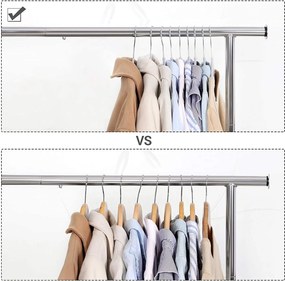 Plastové vešiaky na šaty vysokej kvality, protišmykové, 20 ks, šedé