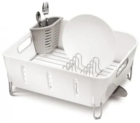 Simplehuman Odkvapkávač na riad Simplehuman - Compact, biely plast
