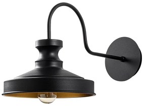 Čierne nástenné svietidlo Berceste – Opviq lights