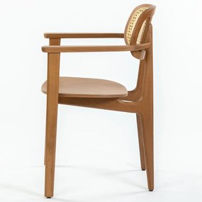VANESA P WALNUT DREVENÁ STOLIČKA black