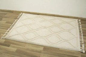 Koberec Berber 7063 Romby 3D slonová kosť