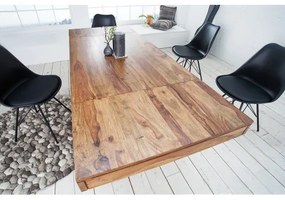 Rozkladací jedálenský stôl 20976 120/200x80cm Masív drevo Palisander  - Komfort-nábytok