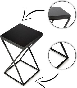 STOJAN NA KVETINÁČ LOFT6 40X24X24 CM ČIERNA