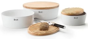 Continenta C3930 - Chlebník 13,5x30 cm biela/béžová