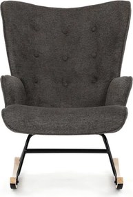 Autronic, AK-373 GREY2, Moderné hojdacie kreslo v elegantnom sivom prevedení