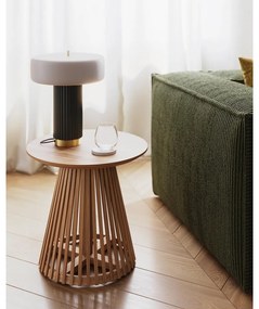 Príručný stolík z teakového dreva Kave Home Irune, ø 50 cm