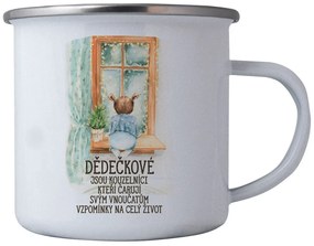 Bohemia Gifts Plechový hrnek Dědečkové, 350 ml