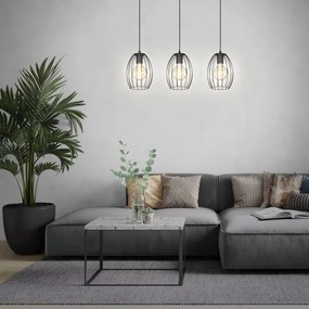 Brilo - Luster na lanku WAKTU 3xE27/60W/230V kaučukovník