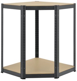 InternetovaZahrada Rohový regál Basic 180x70x40 cm - šedý
