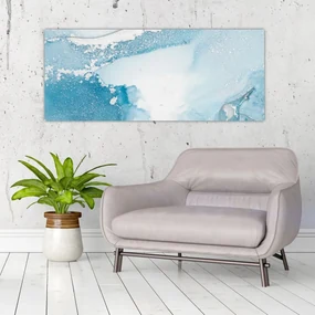 Obraz - Modrý dekor (120x50 cm)