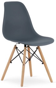 Dekorstudio Dizajnová stolička ENZO L tmavo sivá Počet stoličiek: 4ks