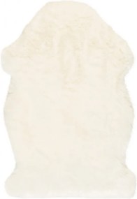 Obsession, DOPREDAJ: 55x85 tvar kožešiny cm Kusový koberec Samba 495 Ivory (tvar kožešiny), 55x85 tvar kožušiny, biela, obývacia izba