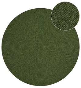 Zelený okrúhly vonkajší koberec ø 200 cm - NORTHRUGS