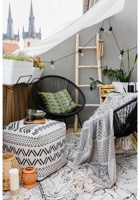 Čierne záhradné kreslo z umelého ratanu Bonami Selection Avocado