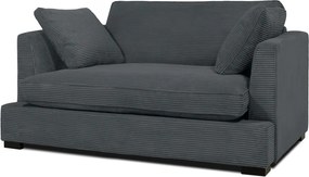 Sivé menčestrové kreslo Mobby – Scandic