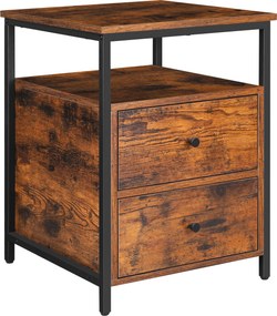 XXXLutz NOČNÁ SKRINKA, hnedá, čierna, 45/60/45 cm Boxxx - Online Only spálne - 002543007101