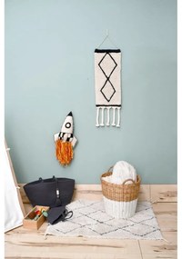 Krémový prateľný ručne tkaný bavlnený koberec 70x100 cm Mini Bereber – Lorena Canals