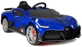 LEAN CARS Elektrické autíčko Bugatti Divo Lakované - modré MOTOR- 2x45W - BATÉRIA - 12V7Ah - 2023