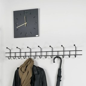 Čierny kovový nástenný vešiak 119 cm Barato – Spinder Design