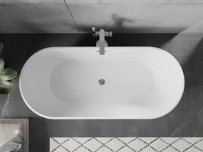 Mexen Flavia voľne stojaca vaňa 160 x 75 cm, biela, prepad chróm, 54031608000