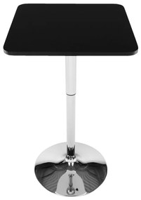 Tempo Kondela Barový stôl s nastaviteľnou výškou, čierna, 57x84-110 cm, FLORIAN