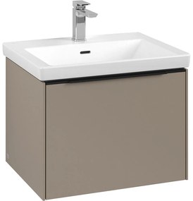 VILLEROY &amp; BOCH Subway 3.0 závesná skrinka pod umývadlo, 1 zásuvka, 572 x 478 x 429 mm, Taupe, C57701VM