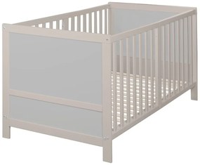 Sivá postieľka s nastaviteľnou výškou 70x140 cm Easy Sleep – Roba