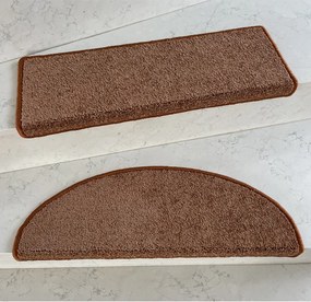 Vopi Nášľapy na schody Capri medený polkruh, samolepiaci - 28x65 polkruh (rozmer vrátane ohybu)